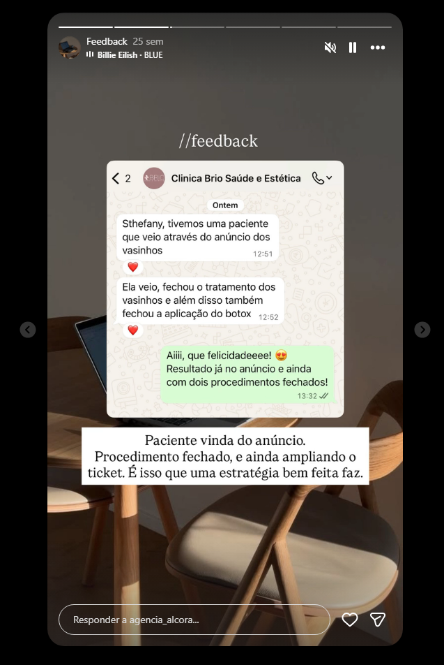 Feedback de cliente da Alcora