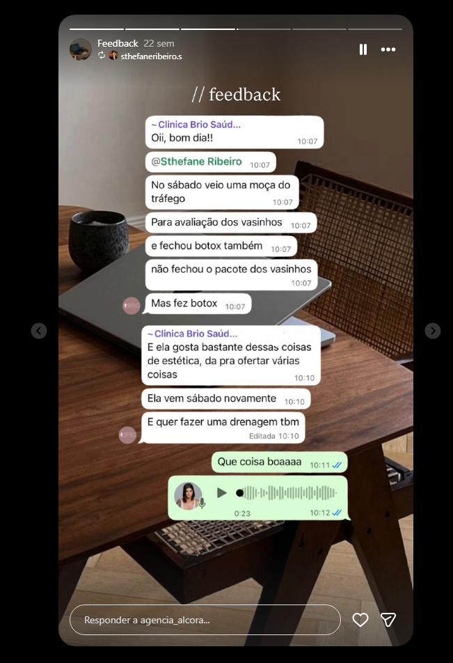 Feedback de cliente da Alcora