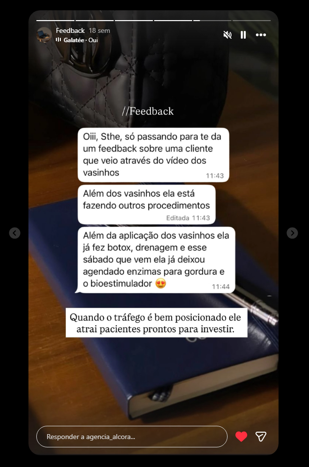 Feedback de cliente da Alcora